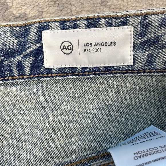 NWT AG Adriano Goldschmied Cloved Patched Jeans Nomad Straight Leg Sz 28 - Picture 12 of 14